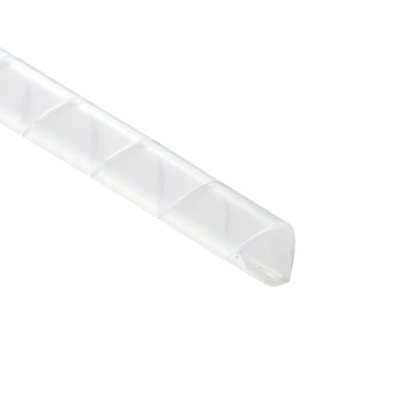 HellermannTyton 2.5NFP9C Spiralwrap Protective Sheathing, .38" Diameter, PE, Natural, 100 ft/roll