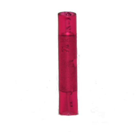 22-18 AWG .990 Length Nylon Insulated Butt Splice Connector - Seamless Straight 100/Bag
