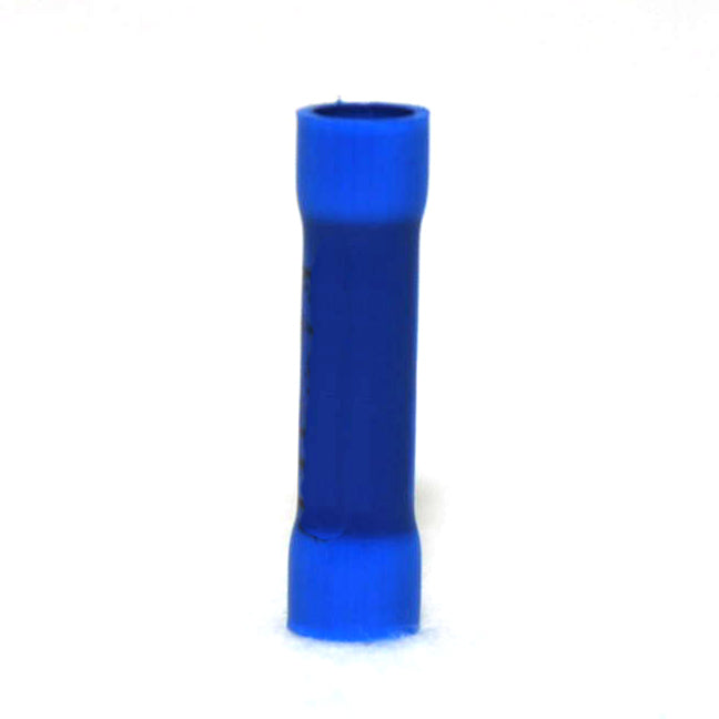 16-14 AWG Blue Vinyl Insulated Butted Seam Butt Connectors 100/bag