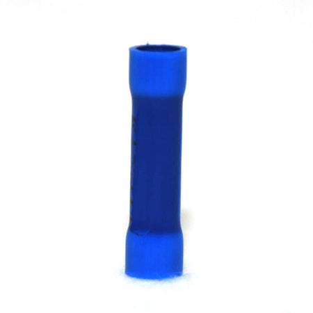 16-14 AWG Blue Vinyl Insulated Butted Seam Butt Connectors 100/bag