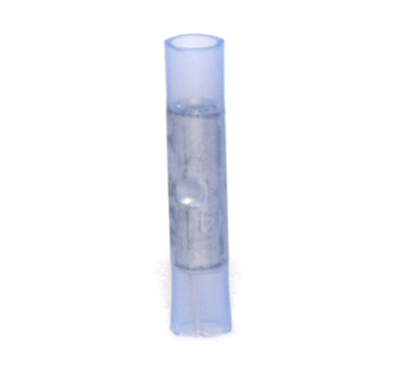 16-14 AWG Blue Nylon Insulated Butted Seam Straight Butt Connectors, 1000/bag