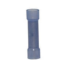 16-14 AWG Blue Nylon Insulated Butted Seam Straight Butt Connectors, 100/bag