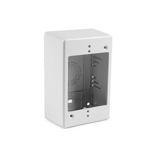 HellermannTyton TSRW-JB2 Single Gang Junction Box, 2" Deep, PVC, White, 1/bag