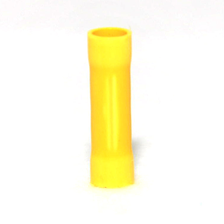 12-10 AWG Yellow Vinyl Insulated Butted Seam Butt Connectors 100/bag