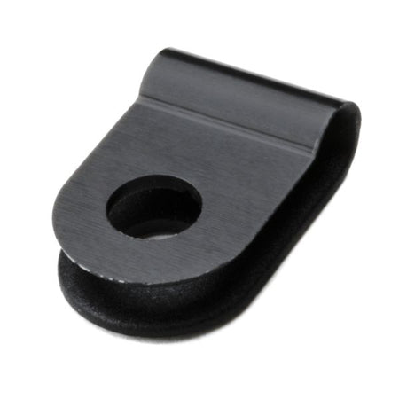 HellermannTyton 211-60000 P-Clamp, 0.39" Wide, 0.13'' Max Bundle Dia, 0.17'' Mounting Hole Dia, PA66HS, Black, 100/pkg