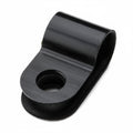 HellermannTyton 211-60002 P-Clamp, 0.39" Wide, 0.26'' Max Bundle Dia, 0.17'' Mounting Hole Dia, PA66HS, Black, 100/pkg