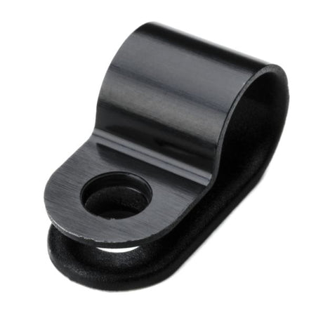 HellermannTyton 211-60003 P-Clamp, 0.39" Wide, 0.31'' Max Bundle Dia, 0.17'' Mounting Hole Dia, PA66HS, Black, 100/pkg