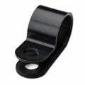 HellermannTyton 211-60005 P-Clamp, 0.39" Wide, 0.43'' Max Bundle Dia, 0.17'' Mounting Hole Dia, PA66HS Black, 100/pkg