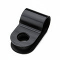 HellermannTyton 211-60040 P-Clamp, 0.39" Wide, 0.26'' Max Bundle Dia, 0.17'' Mounting Hole Dia, PA66HS, Black, 1000/pkg
