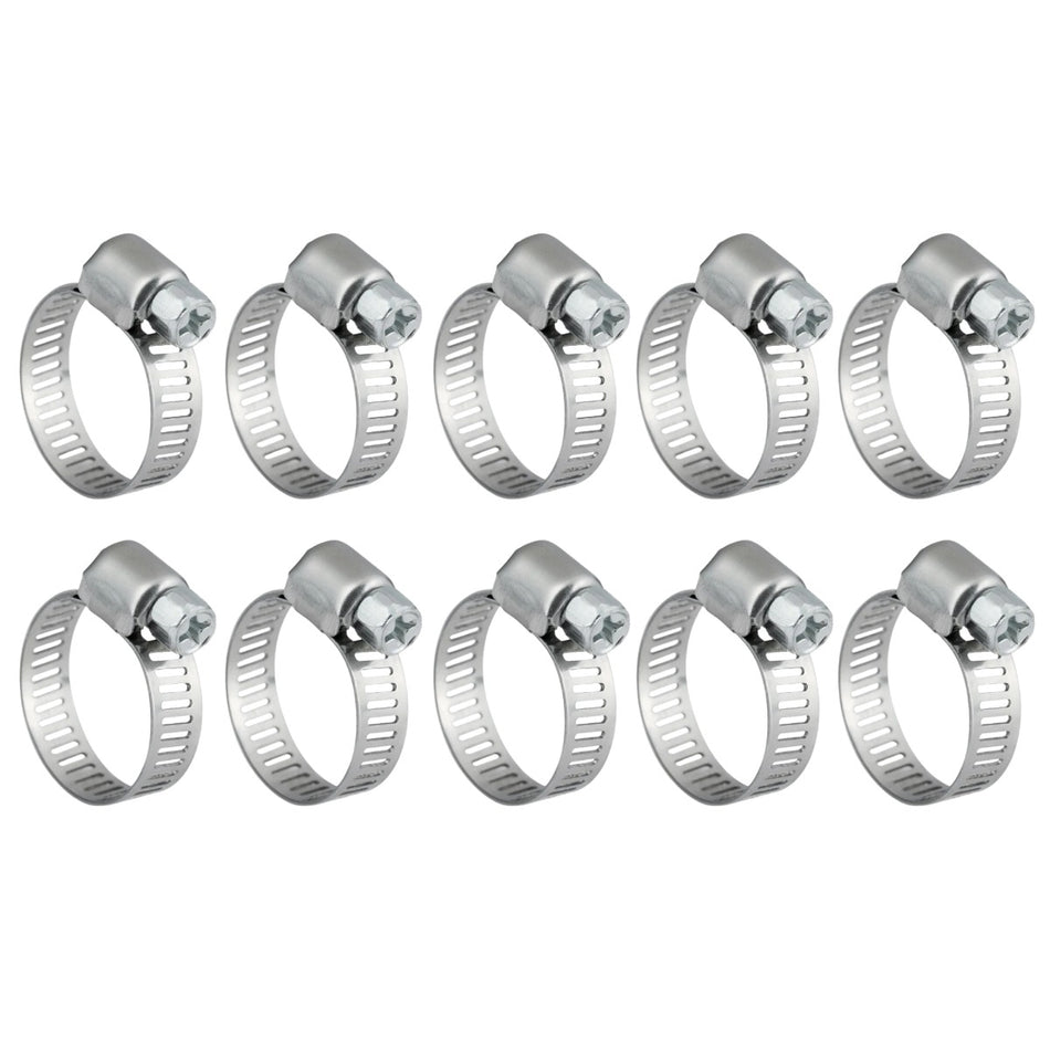#6MP Stainless Steel Hose Clamp w/ Zinc Plated Screw 10/box