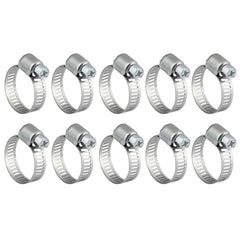 #6MP Stainless Steel Hose Clamp w/ Zinc Plated Screw 10/box