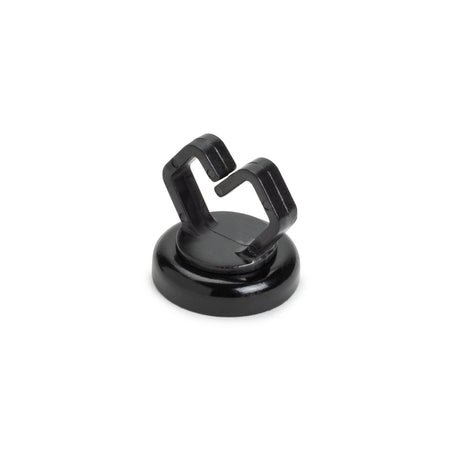 Magnetic Clip, Small, ½", Neodymium Magnet/POM/ST, 10lb Pull Force, Black, 10/bg