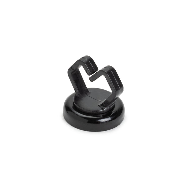 Magnetic Clip, Small, ½", Neodymium Magnet/POM/ST, 10lb Pull Force, Black, 10/bg
