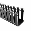 HellermannTyton 181-00554 Slotted Wall Wiring Duct, 2" X 1", Non-Adhesive, PVC, Black, 120ft/Carton