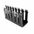 HellermannTyton 181-14001 Slotted Wall Wiring Duct, 1" X 4", Non-Adhesive, PVC, Black, 120ft/Carton