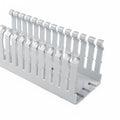 HellermannTyton 184-15102 High Density Slotted Wall Wiring Duct, 1.5" X 1", Non-Adhesive, PVC, White, 120ft/Carton