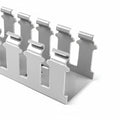HellermannTyton 181-45010 Slotted Wall Wiring Duct, 4" X 5", Non-Adhesive, PVC, Gray, 60ft/Carton