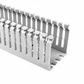 HellermannTyton 181-00153 High Density Slotted Wall Wiring Duct, 4" X 3", Adhesive, PVC, Gray, 120ft/Carton