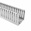 HellermannTyton 184-15101 High Density Slotted Wall Wiring Duct, 1.5" X 1", Non-Adhesive, PVC, Gray, 120ft/Carton
