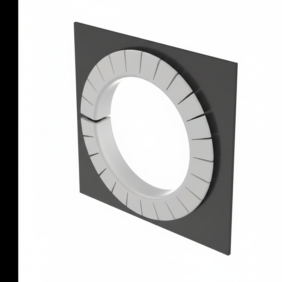 GEE144F-C Slotted Grommet, Natural, PE, 0.144" Max Panel, 100' L, PK1