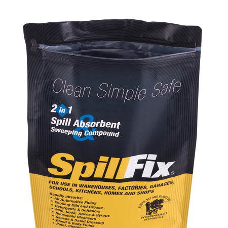 SpillFix 2-in-1 Spill Absorbent & Sweeping Compound Pouch, Coconut Coir Granules, Non-Toxic Oil & Liquid Cleanup, 2.5 Gallon / 9L product image