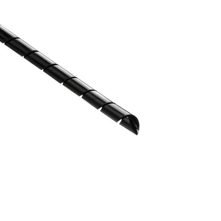 HellermannTyton 2N0C Spiralwrap Protective Sheathing, .25" Diameter, PA6, Black, 100 ft/roll