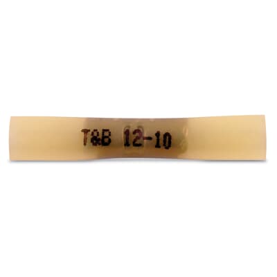 Sta-Kon Nylon Insulated Butt Connector, 12-10 AWG, Yellow, 500 Pack