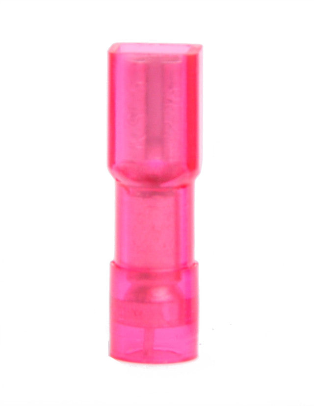 22-18 AWG 3-pc Fully Insulated Nylon Oval Jacket .250 Female Quick Disconnect 100/Bag