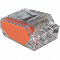 3 Port Push-In Connectors Orange 500/bag