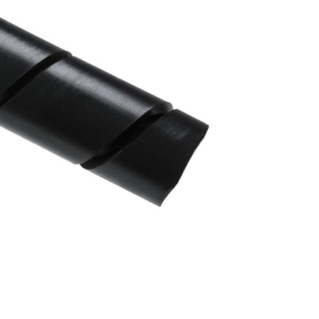 HellermannTyton 3FRP0C Spiralwrap Protective Sheathing, .5" Diameter, PE-FR, Black, 100 ft/roll