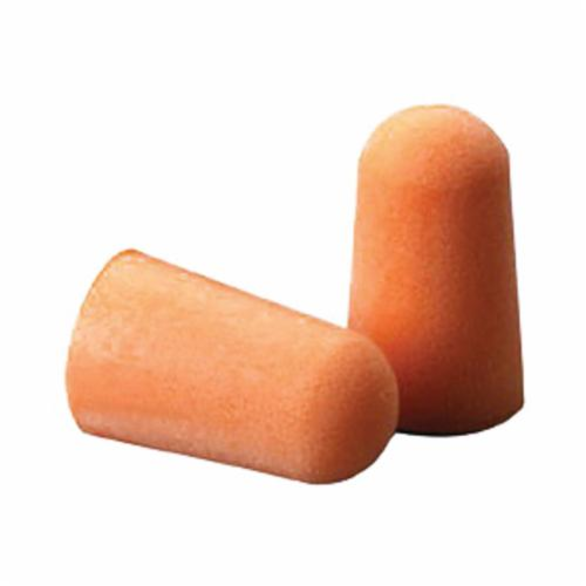 3M 1100 Uncorded Disposable Ear Plug, Bullet, 29 dB, Orange Plug, 1-Pack
