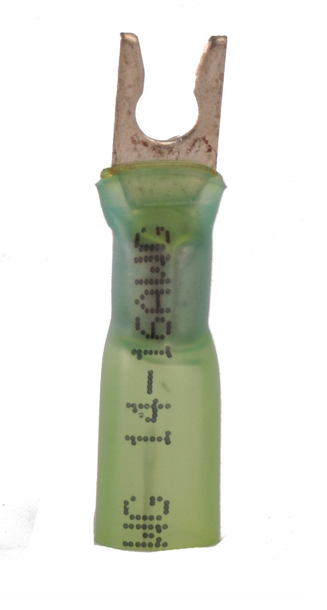 16-14 AWG Heat Shrink #8 Snap Spade Terminal 100/Bag