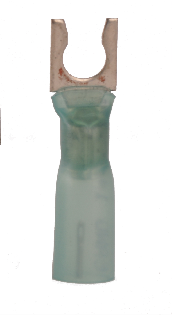 16-14 AWG Heat Shrink #10 Snap Spade Terminal 100/Bag