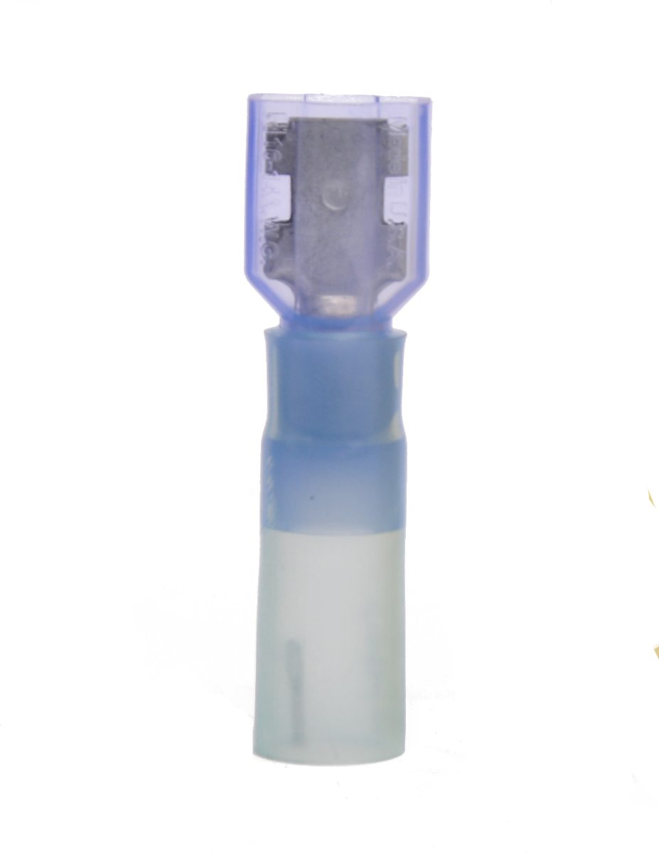 16-14 AWG Heat Shrink - Crimp & Seal Hump Jacket Fully Insulated .250 Female Quick Disconnect 100/Bag