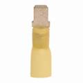 12-10 AWG Yellow Polyolefin Insulated Heat Shrink Disconnect Terminals, 100/bag