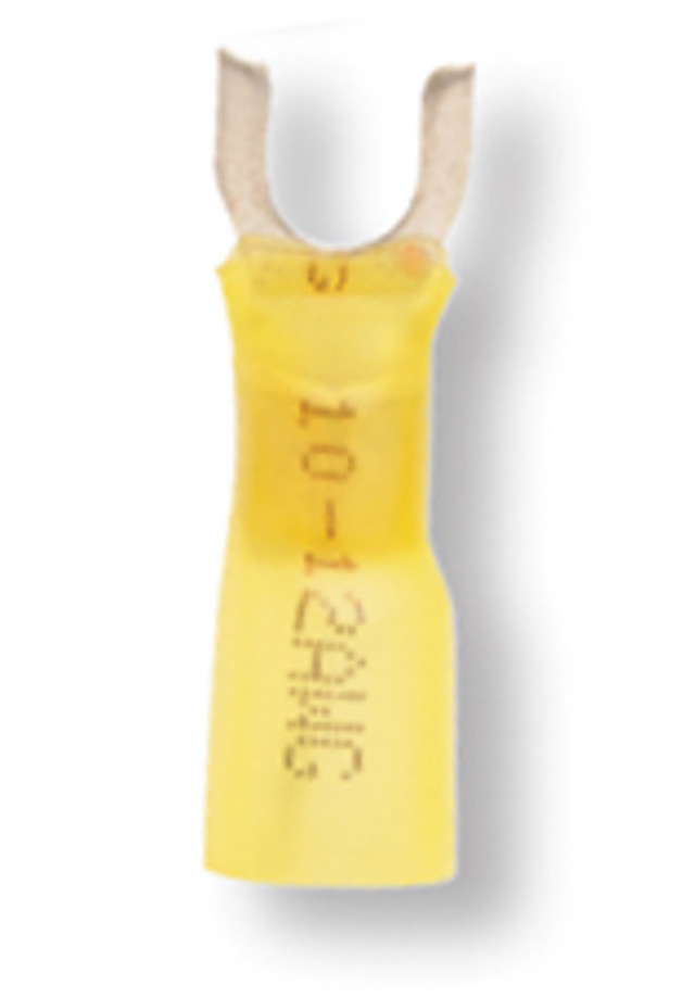 12-10 AWG Heat Shrink 1/4 Spade Terminal 100/Bag