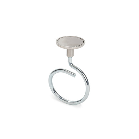 Magnetic Bridle Ring, Large, 2” Dia Ring, Neodymium Magnet/Steel, 90lb Pull Force, 10/Box