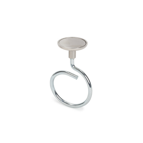 Magnetic Bridle Ring, Large, 2” Dia Ring, Neodymium Magnet/Steel, 90lb Pull Force, 10/Box
