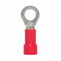 22-18 AWG Red Vinyl Insulated Butted Seam #10 Ring Terminals 100/bag