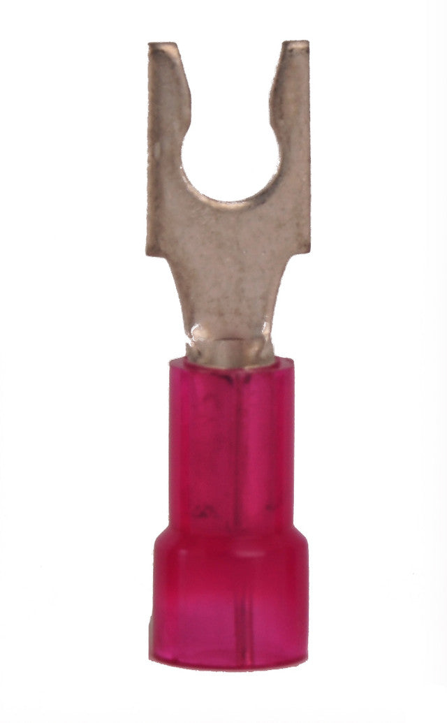 22-18 AWG Nylon Insulated #8 Snap Spade Terminal 100/Bag