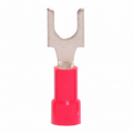 22-18 AWG Red Vinyl Insulated Block Spade Terminals, 100/bag