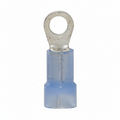 16-14 AWG Nylon Insulated #10 Stud Ring Terminal 100/Bag