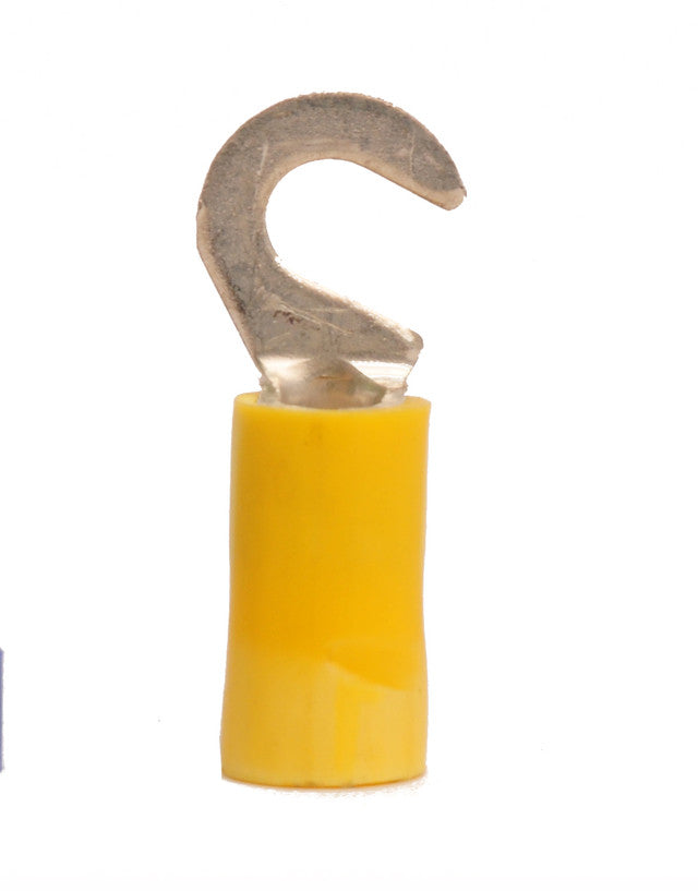 12-10 AWG Vinyl Insulated #8 Stud Hook Terminal 100/Bag