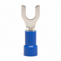 16-14 AWG Blue Vinyl Insulated Butted Seam Spade Terminals, 100/bag