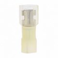 12-10 AWG Yellow Nylon Insulated Fully Insulated Style B Disconnect Terminals, 100/bag
