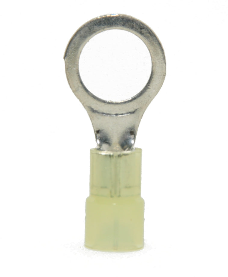 Nylon Ring Term. 12-10 Awg, 3/8” Stud 100/Bag