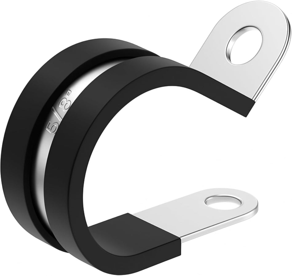 5/8" Rubber Lined Steel P-Clamp 100/bag