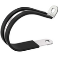 1 1/4" Rubber-Lined 304 Stainless Steel P-Clamp 100/bag