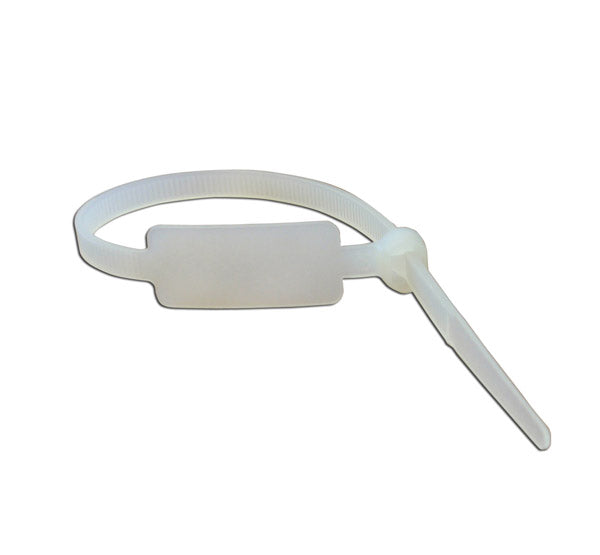 14" 50lb Natural Marker ID Vertical Tie 100/bag