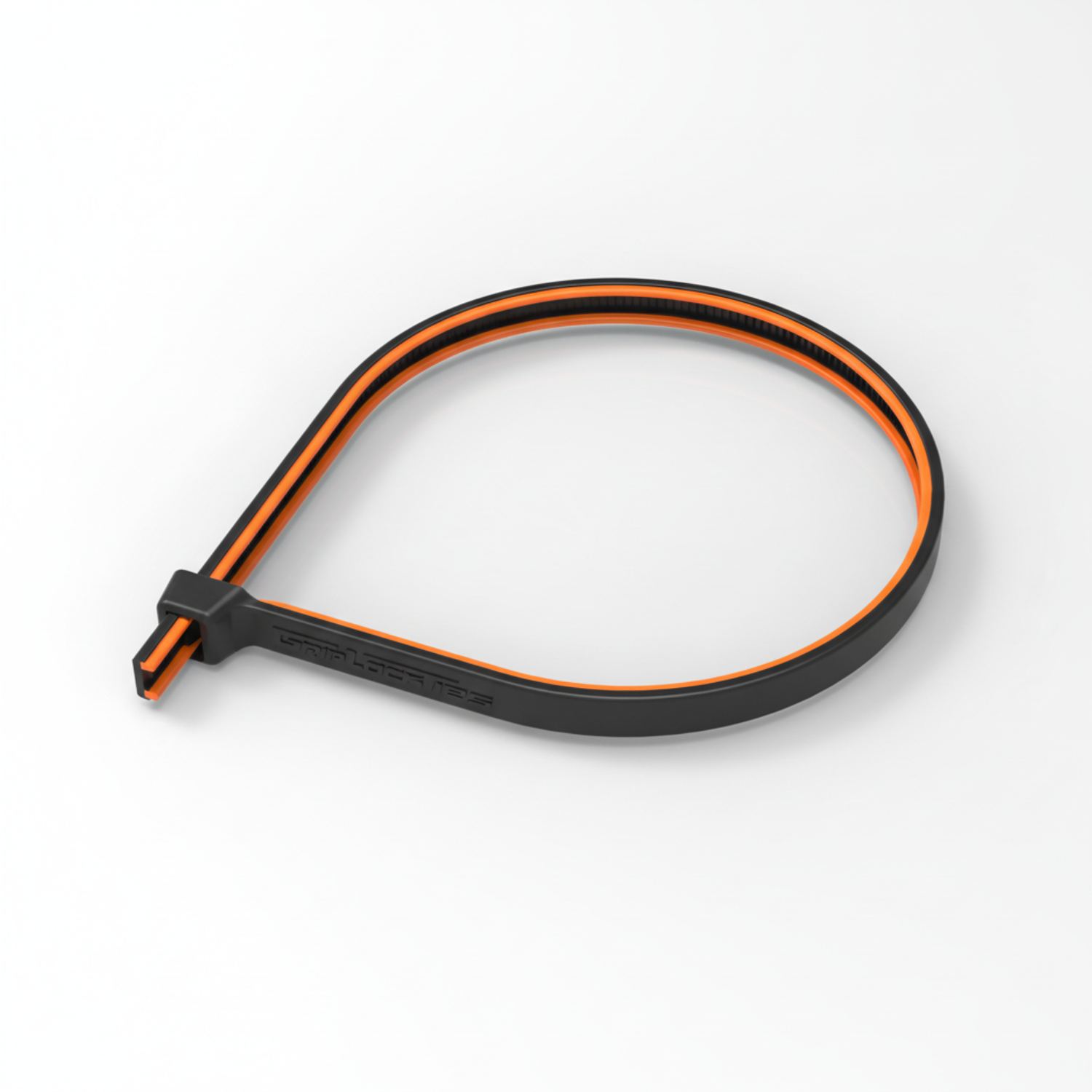 12" 70lb UV Black and Orange GripLockTies 48/bag